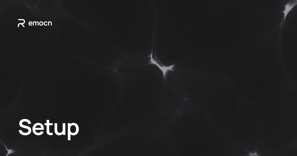 Setup — go to this website