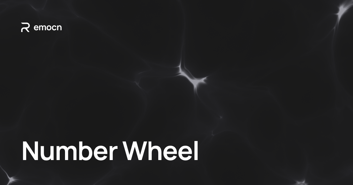 Number Wheel · Remocn