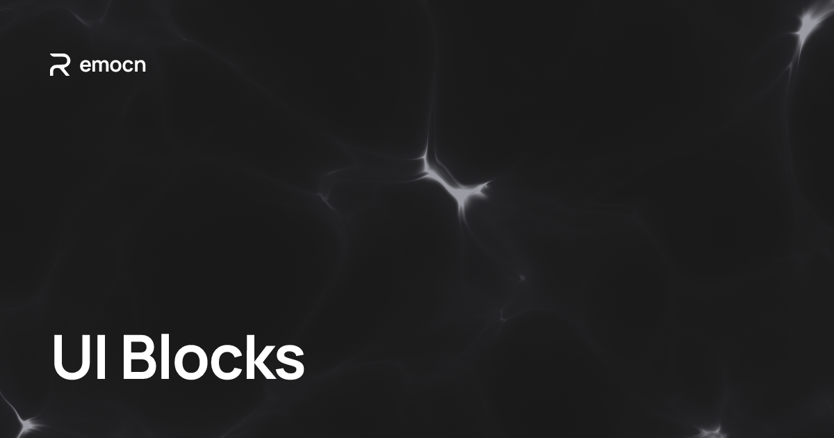 UI Blocks · Remocn